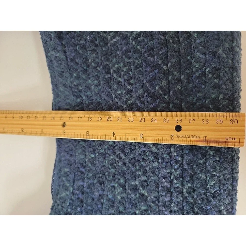 Vintage Betmar New York Blue Woven Shoulder Bag Purse Circa Early 2000s - Picture 4 of 12